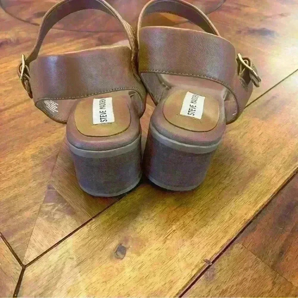 Steve Madden Women Block Heel Ankle Strap Sandals Size  9.5 - Picture 4 of 5